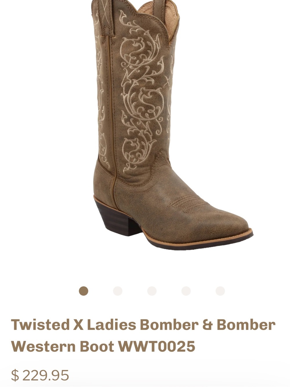 Twisted X Women's 12" Western R Toe Boots (Style: WWT0025),